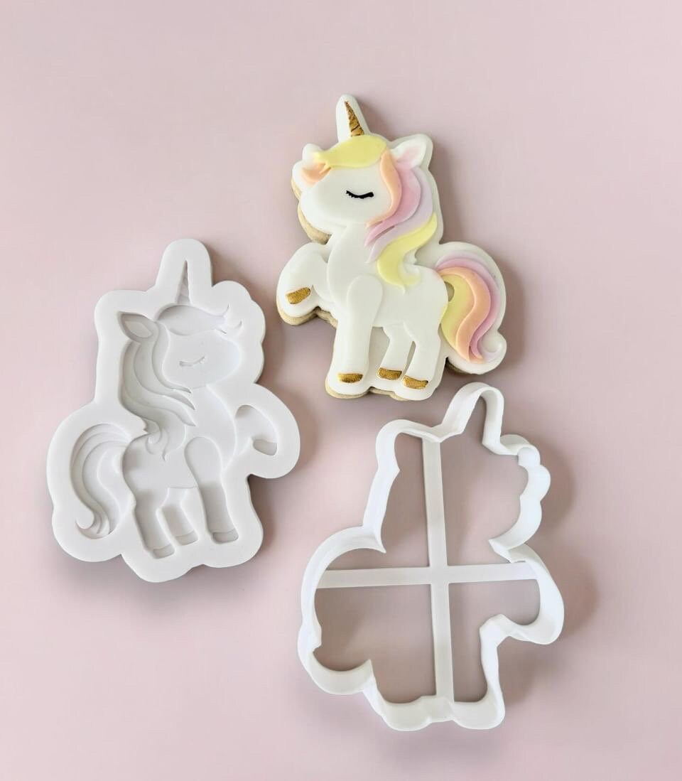 Cute Unicorn | Debosser And Cutter Set.