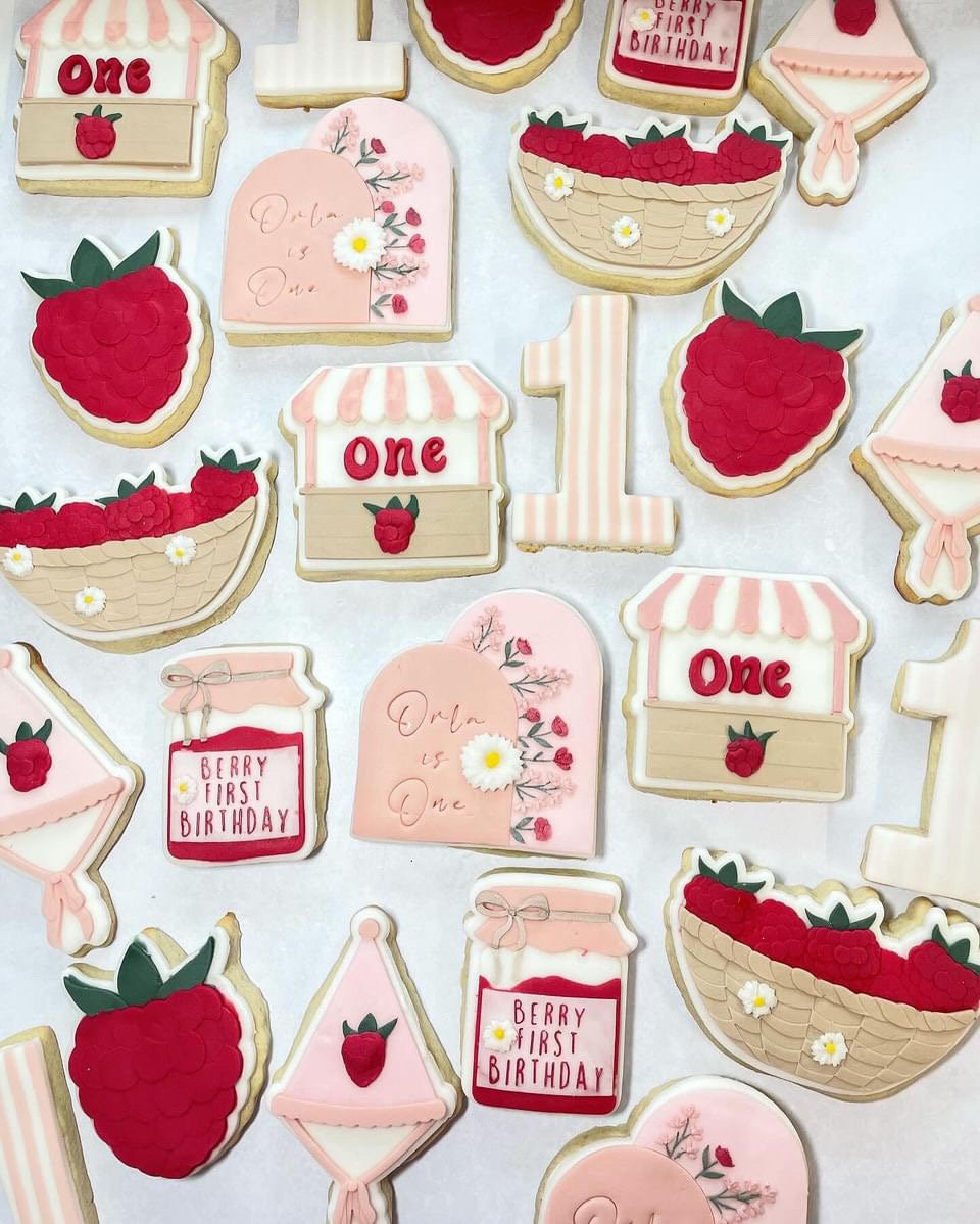 Berry First Birthday Jam | Debosser And Cutter Set
