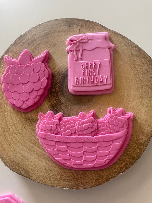 Berry First Birthday Jam | Debosser And Cutter Set