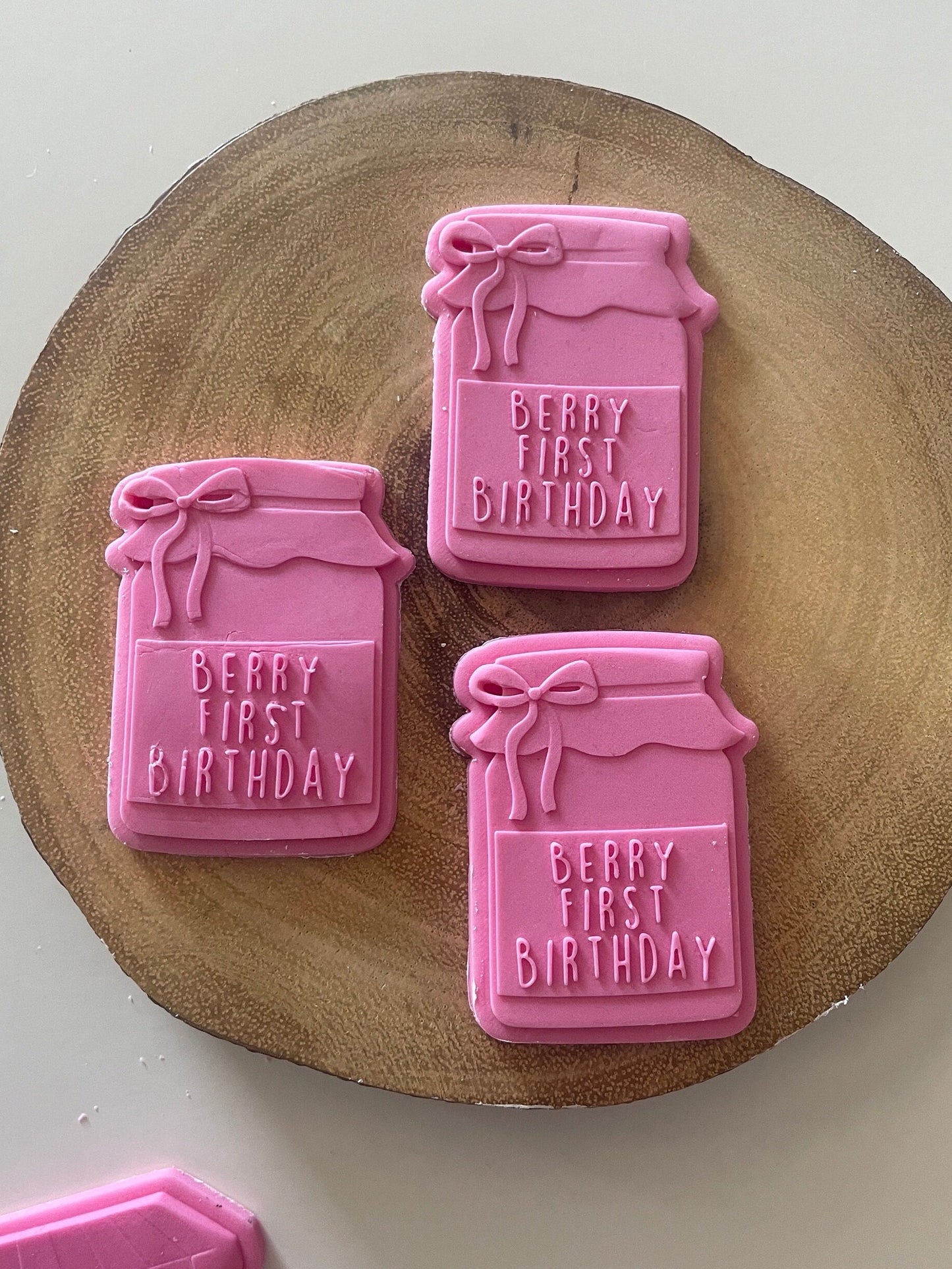 Berry First Birthday Jam | Debosser And Cutter Set