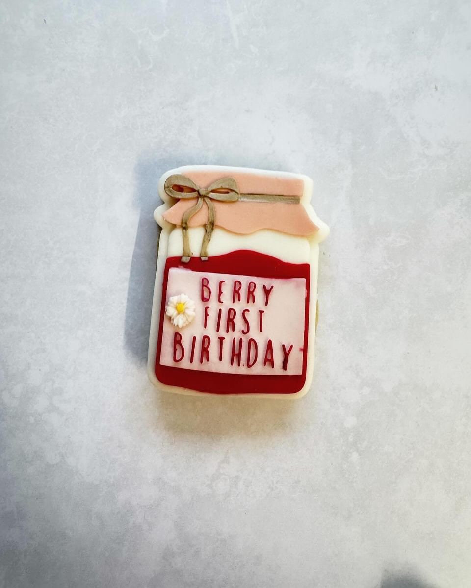 Berry First Birthday Jam | Debosser And Cutter Set