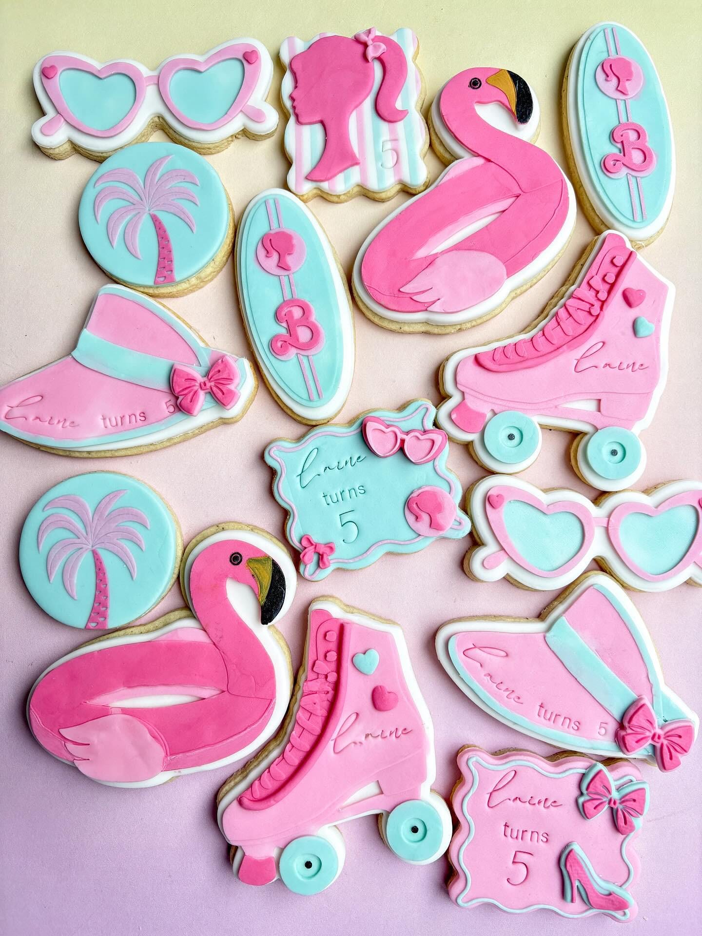 Barbie theme surf board Embosser and cutter set 
