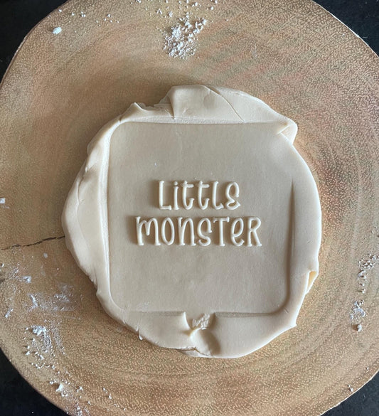 little monster debosser for fondant biscuits and cake decorating