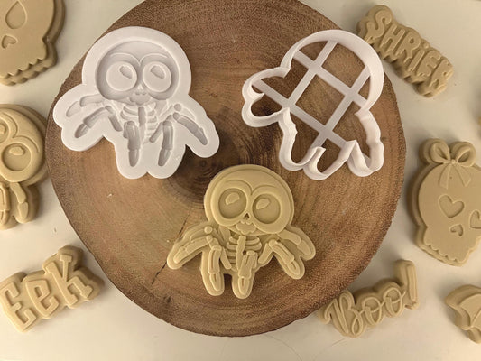 Spider Skull Skeleton | Debosser And Cutter Set