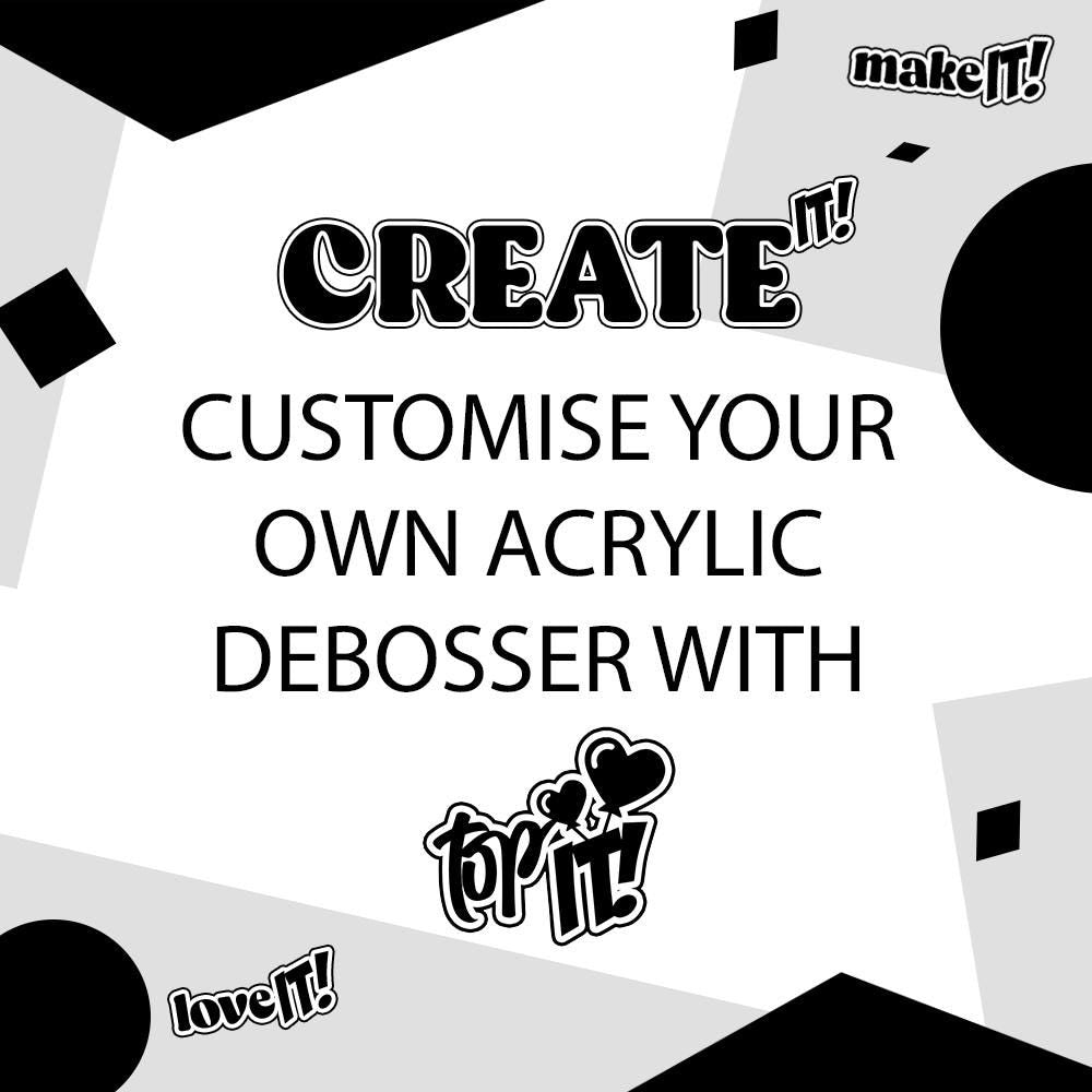 Customised Acrylic Debosser. Fondant Debosser.