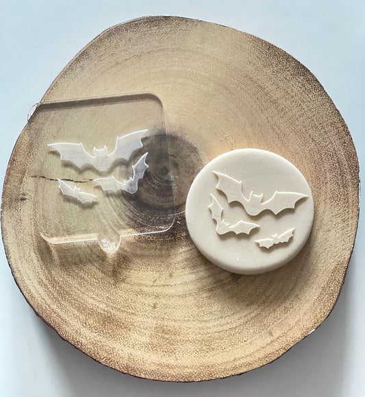 Spooky bat silhouette debosser. Halloween fondant Debosser.