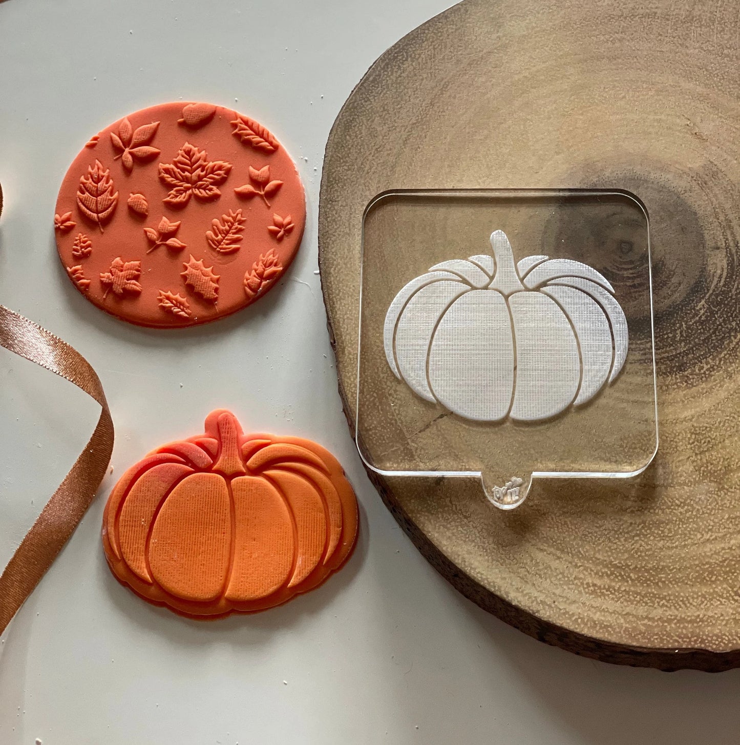 pumpkin embosser debosser for fondant and baking and cakes 