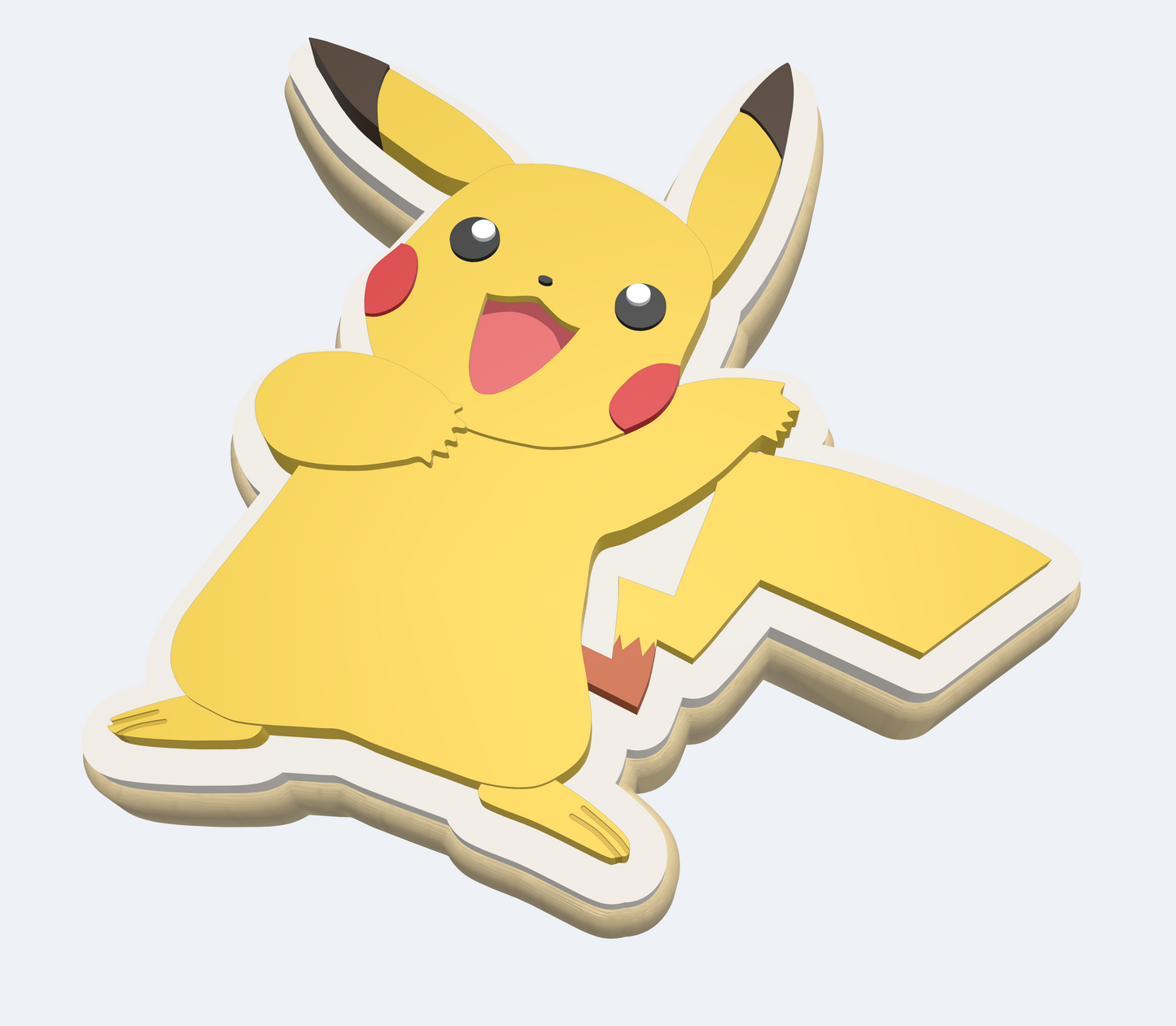 Pikachu Pokemon | Embosser And Cutter STL File