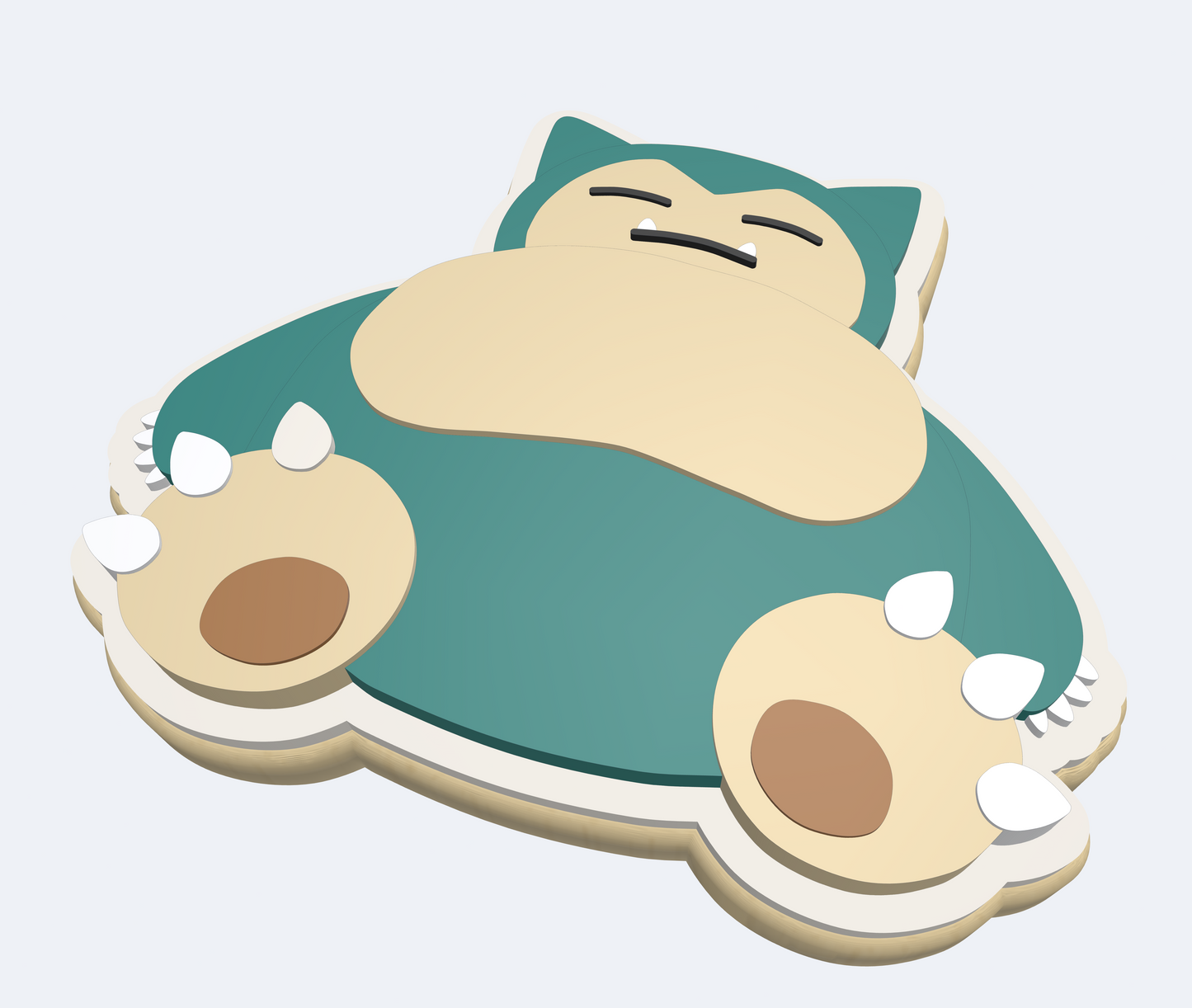 Snorlax Pokemon | Embosser And Cutter STL File